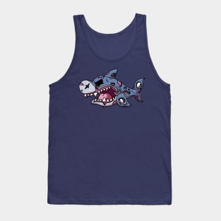 Angry Zombie Shark Tank Top